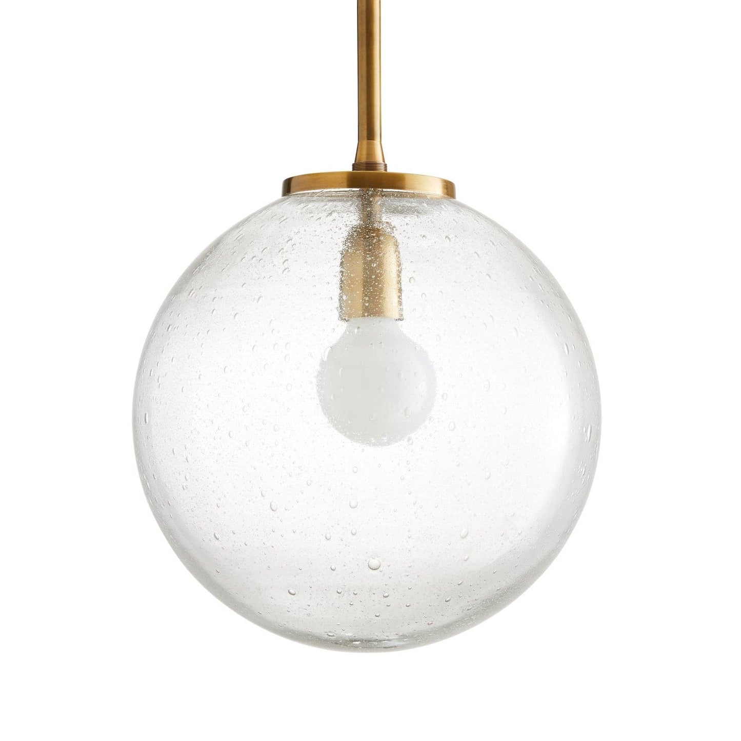Brass Globe Pendant Light