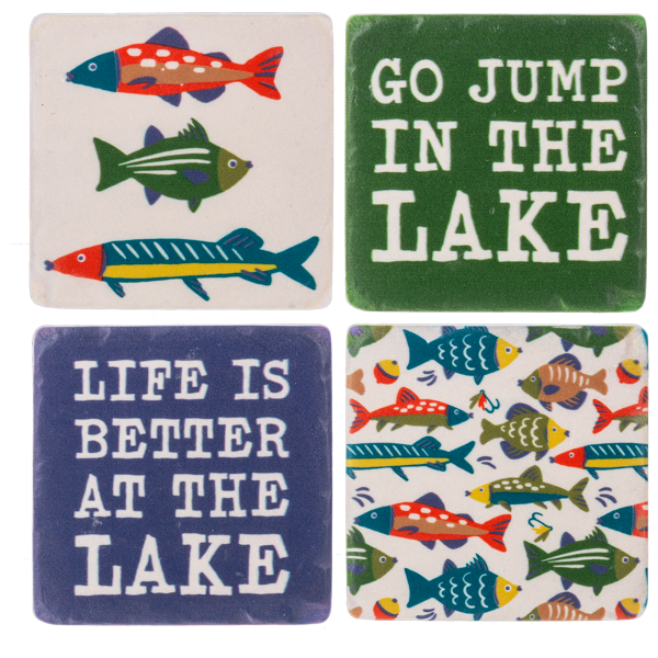 Lakeside Coaster (4pc set) by Ganz CB196815