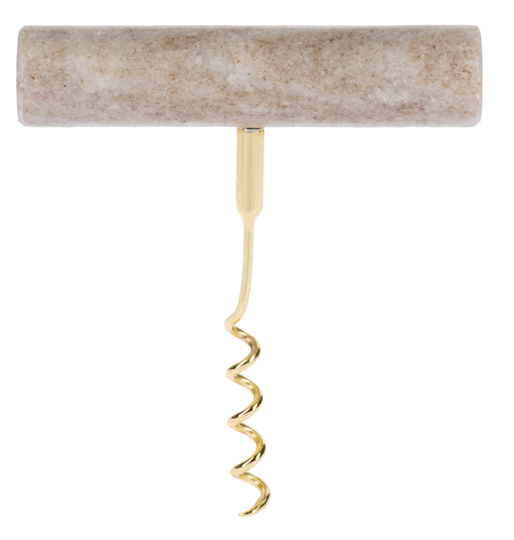 Beige Marble Corkscrew by Ganz CB179882
