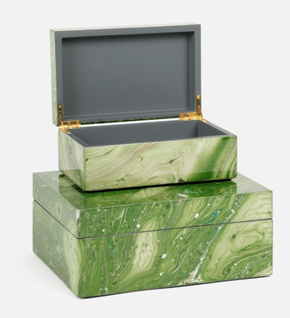 Nola Green Decorative Boxes