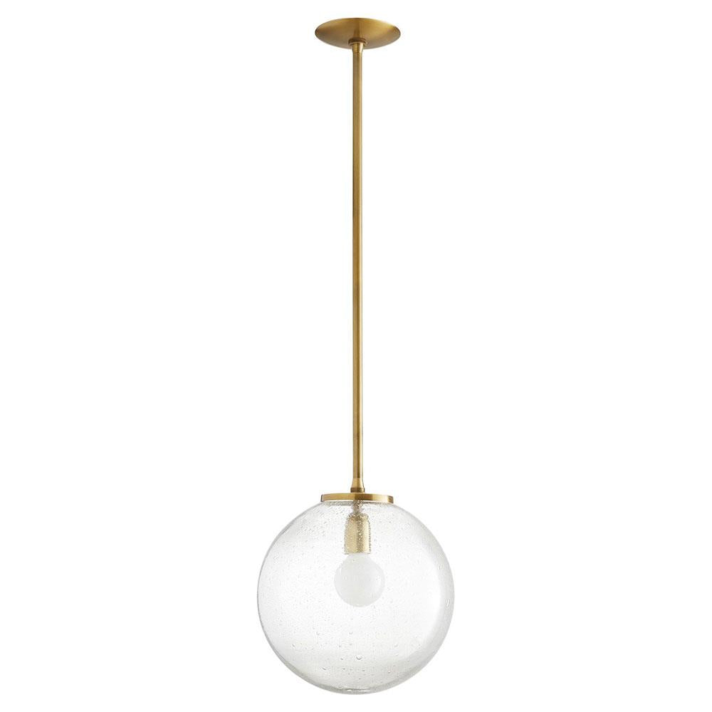 Brass Globe Pendant Light