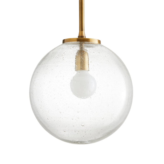 Brass Globe Pendant Light