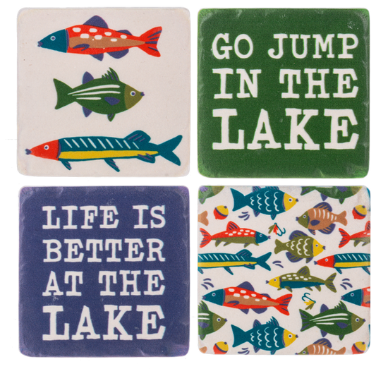 Lakeside Coaster (4pc set) by Ganz CB196815