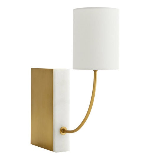 White Alabaster Face Sconce