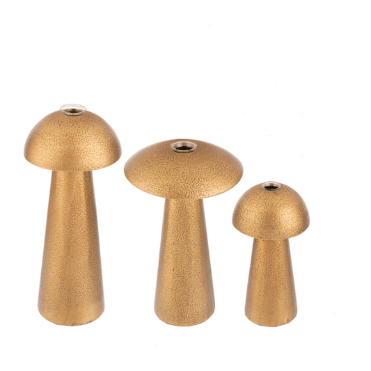 Gold Mushroom Bud Vase by Ganz CB184136